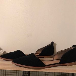 MADEWELL Black Suede D’Orsay Flats